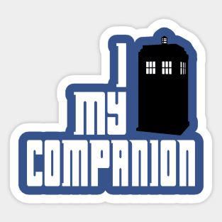 I Heart My Companion Sticker